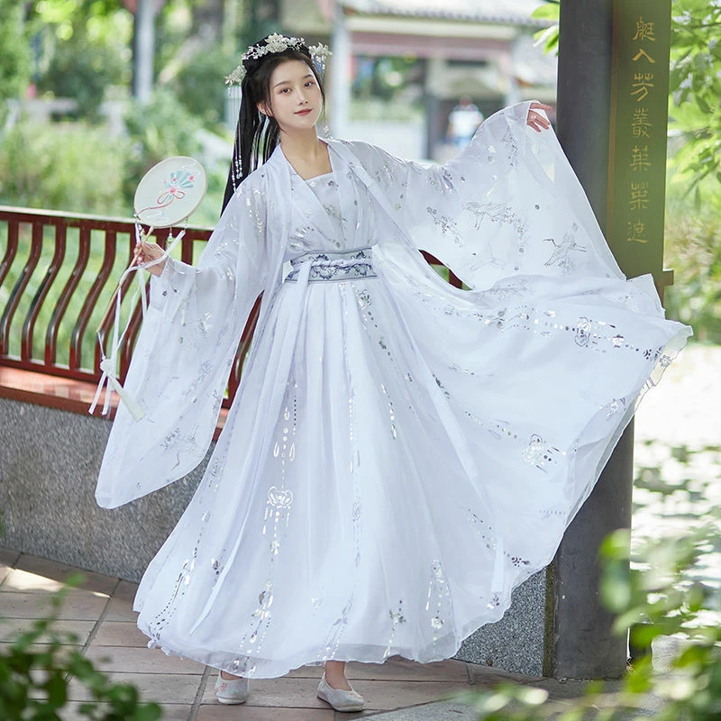 Chinese Style Gown Traditional Dress For Girls Tang Suit Women China Han  Robe