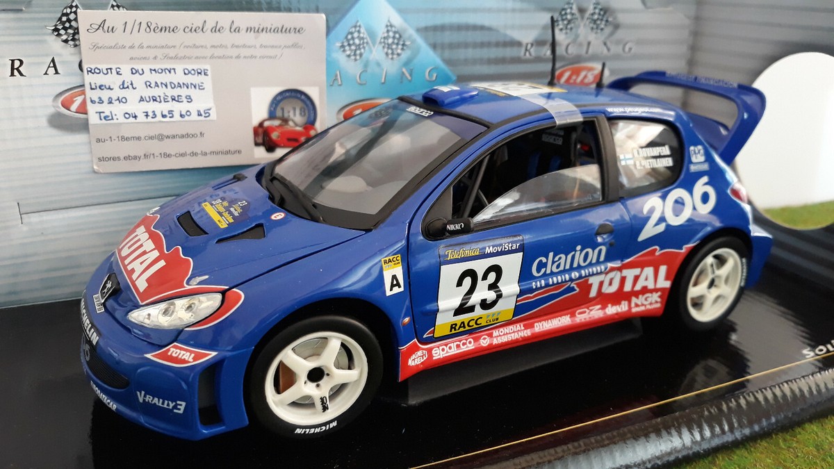 PEUGEOT 206 WRC # 23 Rally 2002 Rallye Catalunya Rovanpera 1/18