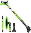43" Ice Scraper for Car Windshield, Snow Brush with Squeegee, 3 in 1 Green