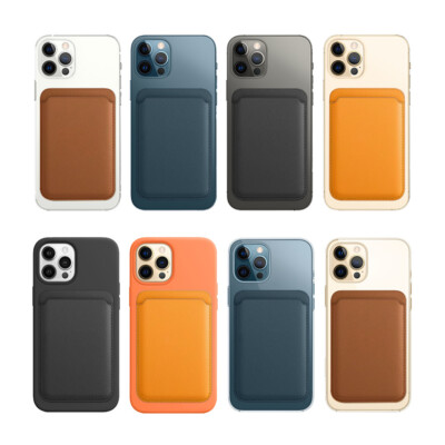 Real Leather Magnetic MagSafe Card Wallet For Apple iPhone 12 13 14 Pro Max  Mini UK