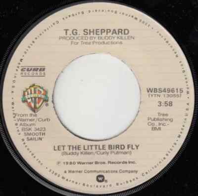 T.G. Sheppard I Feel Like Loving You Again Vinyl Single 7inch Curb Records