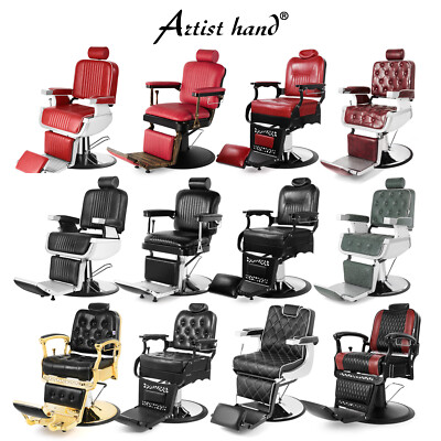 Artist Hand Vintage All Purpose Hydraulic Barber Chair Reclining HeavyDuty Salon