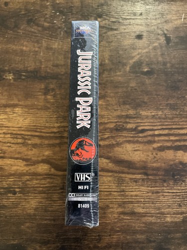 1993 Jurassic Park Sealed VHS New Rare 81409 Universal Studios Steven Spielberg - Picture 2 of 7