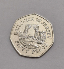 2009 Bailiwick of Jersey 50p Coin Fifty Pence - Grosnez Castle