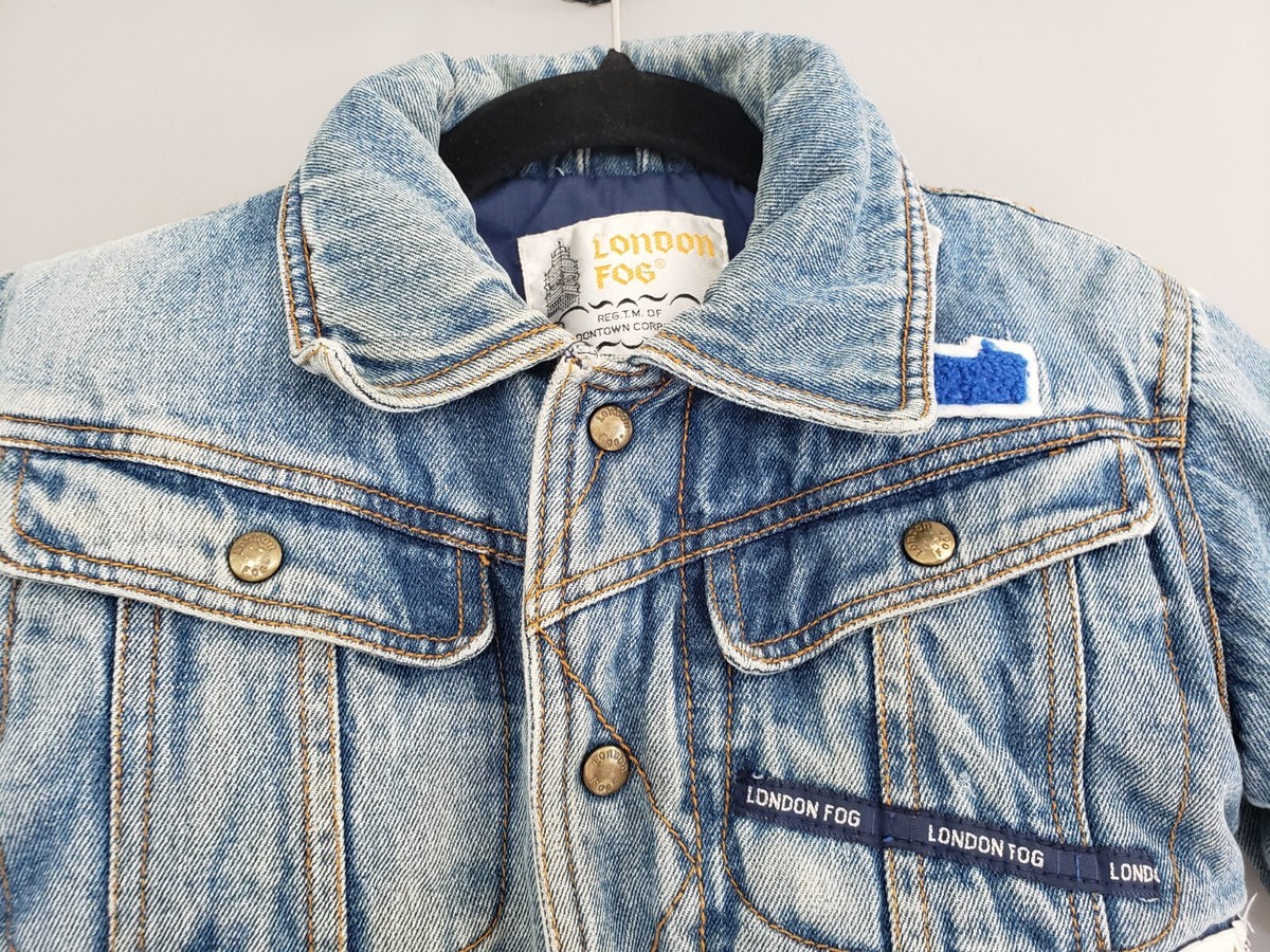 WARM Vintage 1980's London Fog Distressed Denim Jacket WARM Vintage 1980's London Fog Distressed Denim Jacket