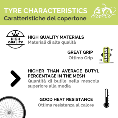 2 Copertoni 27x1 1/4 Per City Bike - Pneumatici Stradali Neri Ecovelò - Foto 6