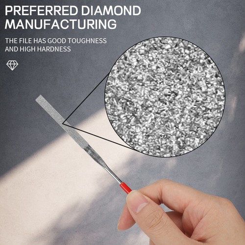 10pc Diamond Needle File Set DIY Wood Rasp Jewelry Polishing Carving Cutter Tool - Picture 6 of 9