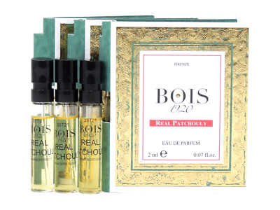 BOIS 1920 REAL PATCHOULY EDP 1.5ml .05fl oz x 3 COLOGNE PERFUME SPRAY SAMPLES