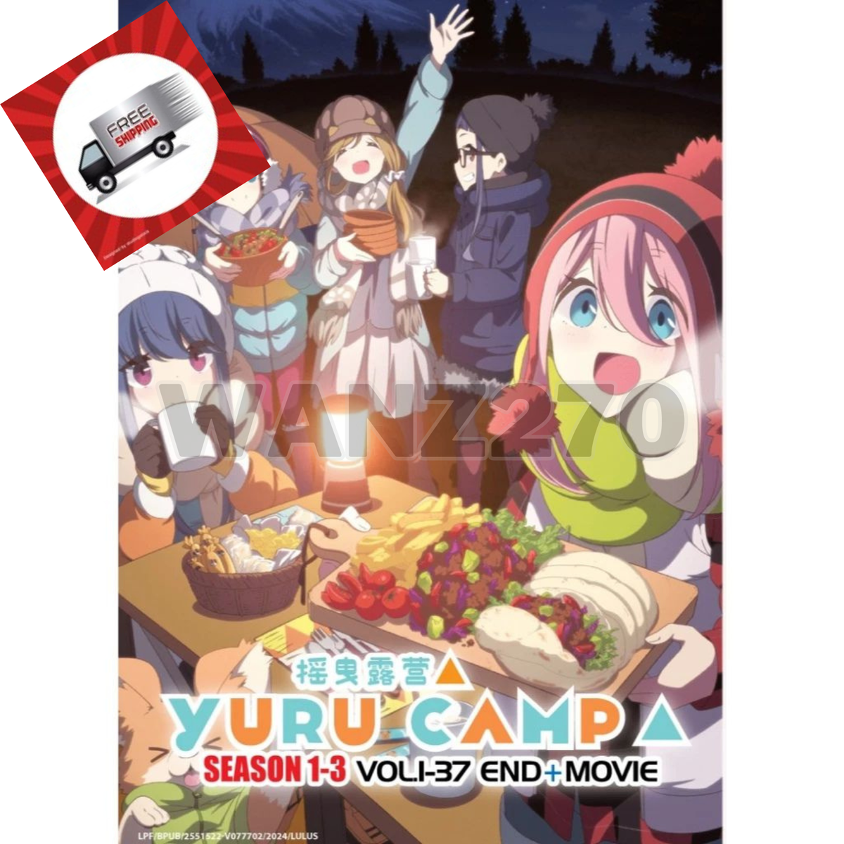 Dvd Anime Yuru Camp English Dub Yuru Camp Season Complete Anime Tv