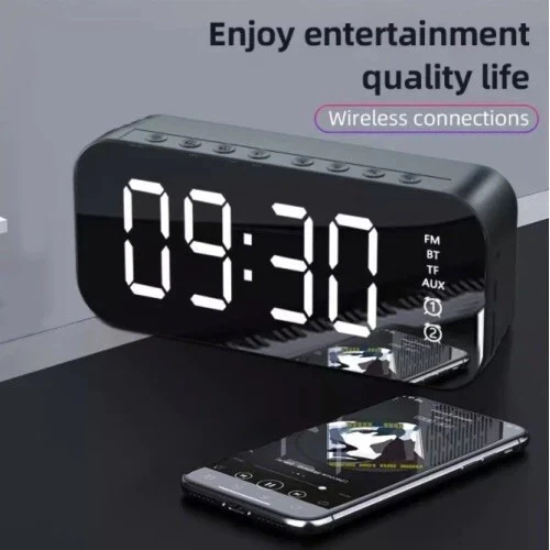 ✅ 3-in-1 闹钟音箱 ‼️ Smart Alarm Clock Speaker BT Wireless | Spotify & Apps - Image 3 of 4