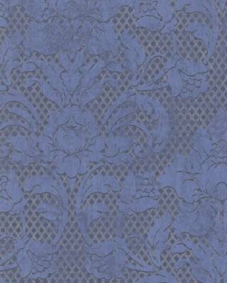 Vliestapete Textil-Struktur blau GranDeco Inspiration Wall IW1103 (2,53 /1qm)