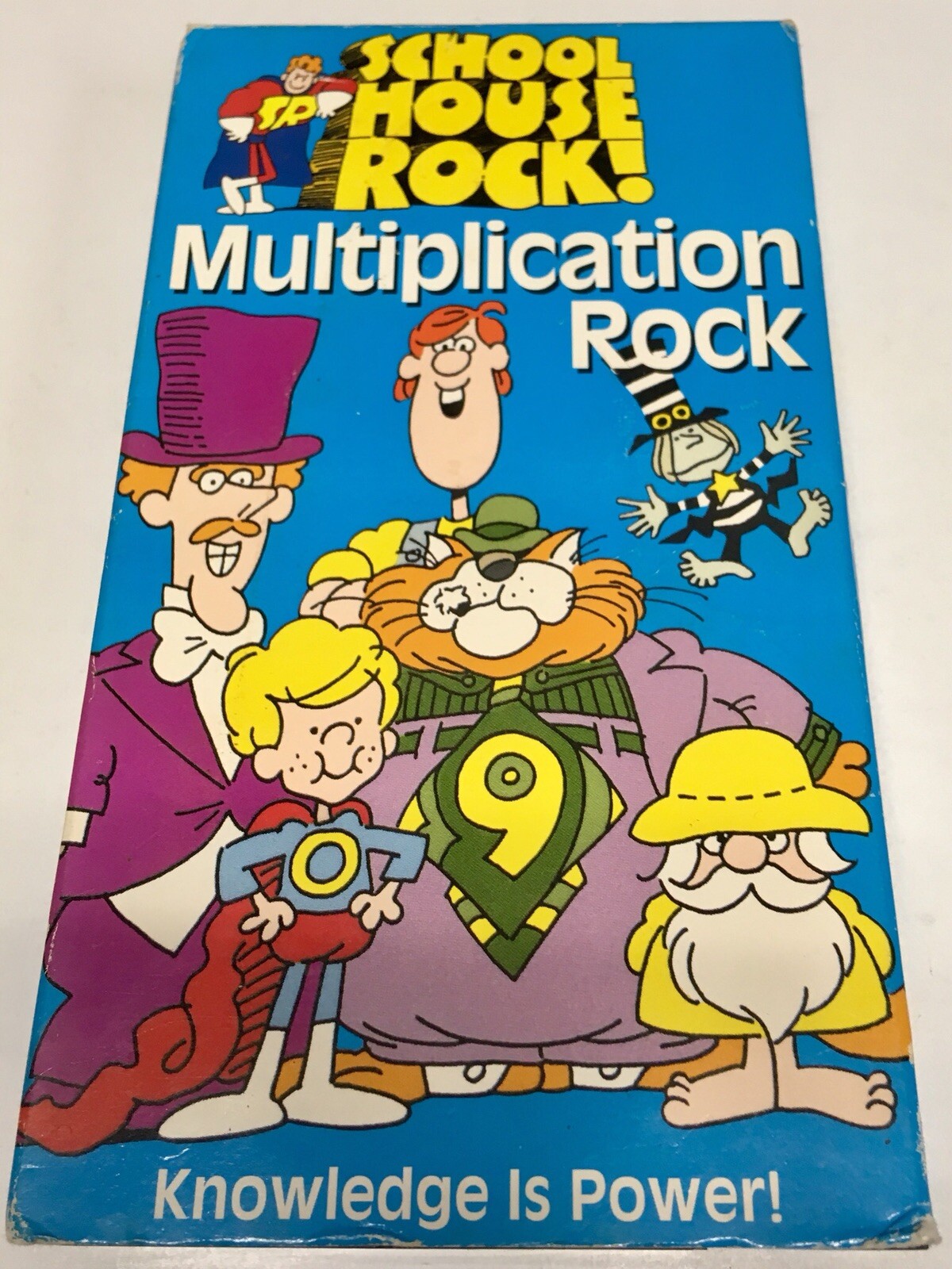 Schoolhouse Rock! Multiplication Rock Knowledge Is Power! VHS VG+ US