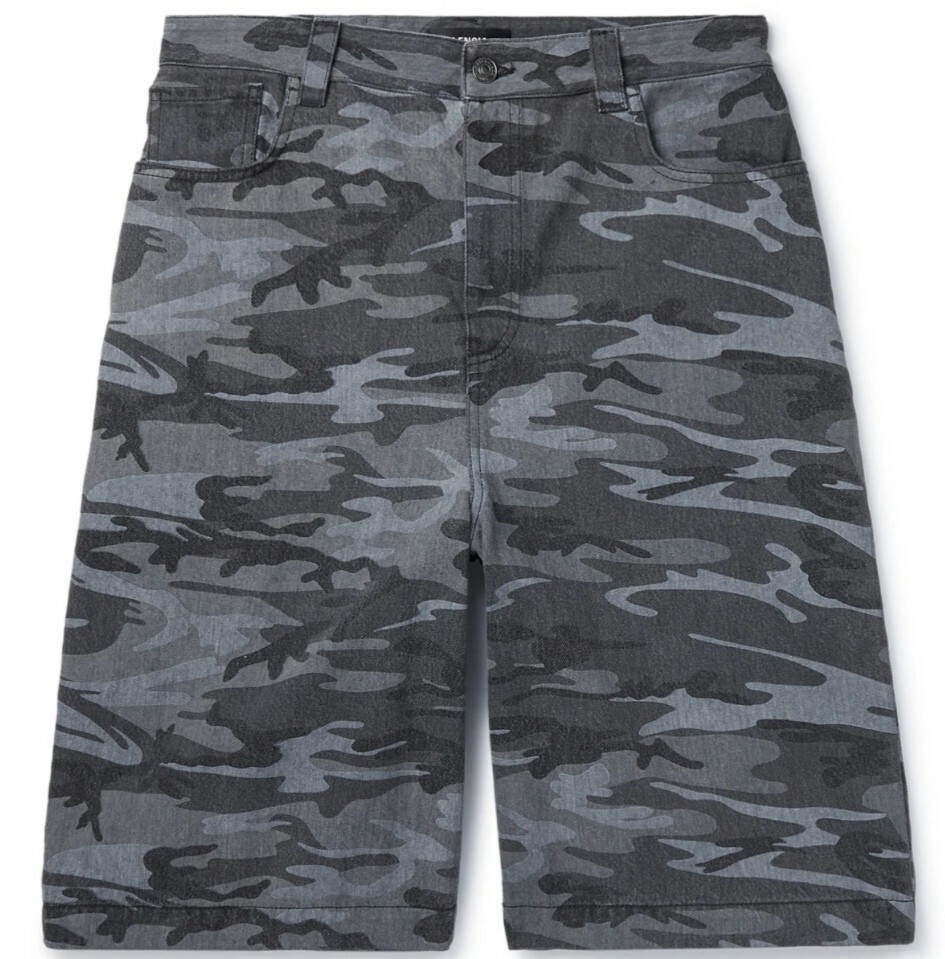 balanciaga似　camo baggy shorts カモショーツ Balenciaga Camouflage Cargo Baggy Shorts – FyouGrails