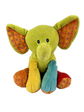 First Impressions Elephant Lovey Plush Stuffed Animal 11" Toy Sewn Eyes Soft Toy