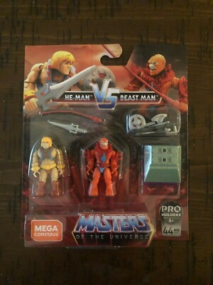 Mega Construx Masters Of The Universe Pro Builders He-Man vs Beast Man NIP!