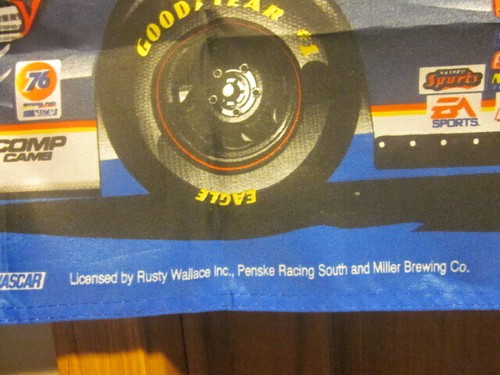 Rusty Wallace Miller Lite 28"x43" FREE SHIPPING! ACTION SPORTS IMAGE BANNER - Picture 7 of 8