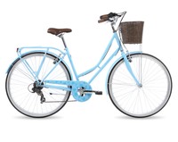 Kingston Hampton, Ladies Traditional Bike, Classic Shopper Comfort Bicycle Blue Kingston Hampton, Ladies Traditional Bike, Classic Shopper Comfort Bicycle Blue