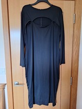 Black Body Con Long Dress. Size 16