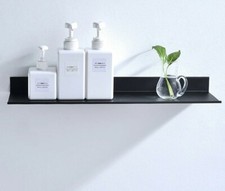 Modern Matt Black Bathroom Shelves Kitchen Wall Shelf Shower Bath Storage Rack