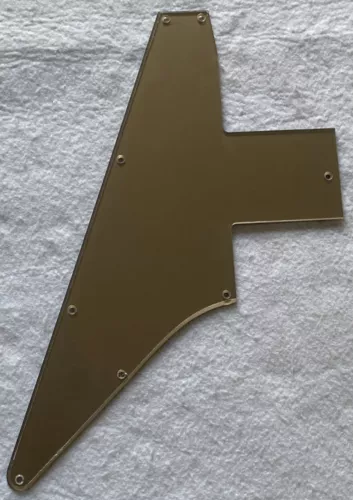 Fits Gibson 76 Explorer Re-Issue Blank Style Guitar Pickguard,1 Ply Acrylic Gold