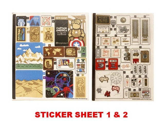 LEGO 76218 - Super Heroes: Sanctum Sanctorum - STICKER SHEET 1 & 2