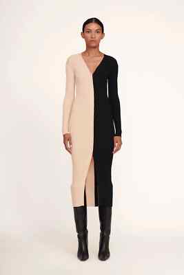 NEW STAUD Shoko Sweater Buff Black Size S #D7316
