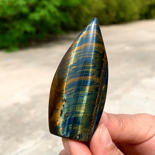 86G Natural yellow tiger eye stone crystal heaet stones healing - 第 9/14 張圖片