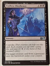 Endless Obedience - Magic 2015 Core Set M15 - Magic the Gathering MTG Nice!