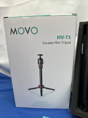 Movo MV-T1 Adjustable Aluminum Alloy Tabletop Tripod (Height Range: 3" to 16") - Picture 2 of 5