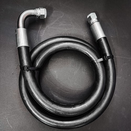5/8" x 60" Hydraulikschlauchleitung mit 5/8 Innengewinde JIC 37° Enden (90°/gerade) - Bild 2 von 5