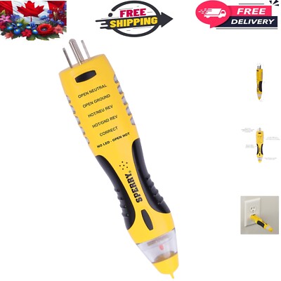 Instruments Patent Pending Dual Check Tester: 50-1000V AC Non-Contact Voltage...