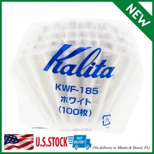 Kalita Wave Paper Coffee Filters I Larger Size 185 I 100 Count I Specially Pour