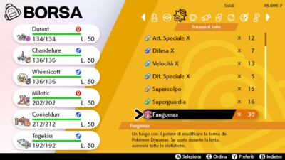 Pokémon Sword & Shield - x10 Max Mushrooms + 10 Random Shiny Pokemon