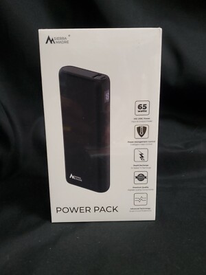 Sierra Madre 65W Power Pack USB-C High Output Camp Battery Water Resistant NEW