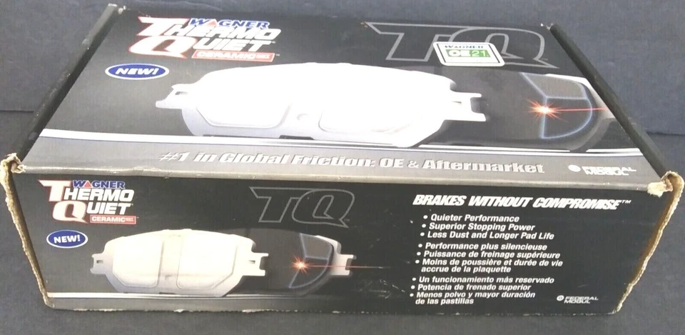 Juego de pastillas de freno delanteras Wagner TQ QC601 con herrajes para Ford Taurus 1994 2002 NUEVO Foto 2 de 4