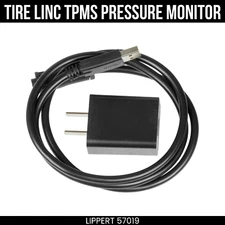 CURT Replacement Tire Linc TPMS Pressure Monitor 120V USB Charging Cable 57019