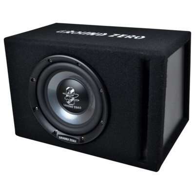 GROUND ZERO - 20cm Auto Gehäuse Bassreflex Subwoofer - 300 Watt (GZIB 20BR)