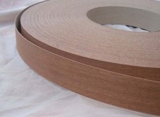 Sapele Iron on Edging Pre Glued Wood VeneerTape 30mm wide Various Lengths
