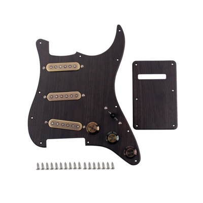 Guitar Parts Prewired-Loaded SSS Pickguard Alnico V Pickups for ST Strat Guitar