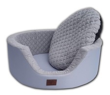 Hundebett mit Kissen Hundekorb Hundesofa Katzenbett Hunde Tier Bett 90X30 NEU 