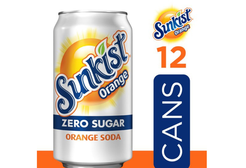 Sunkist Zero Sugar Orange Soda 12oz Cans 12-Pack - Picture 3 of 9