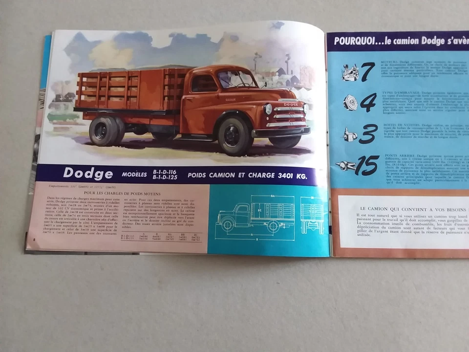 DODGE CHRYSLER BROCHURE INFORMATIVA  ANNI '30  IN FRANCESE - Immagine 4 di 4
