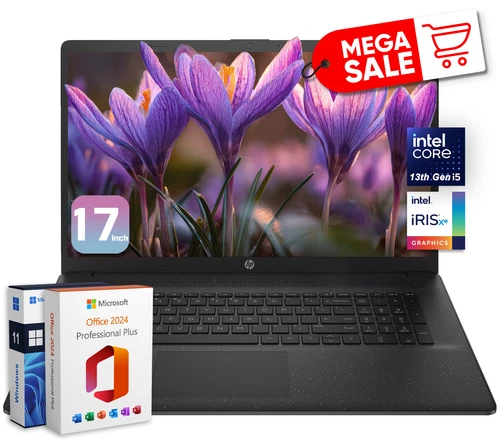 SALE 2026 HP Laptop Computer 17 10-Core Intel i5 16GB RAM & 512GB SSD Office Pro