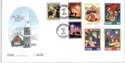 CHRISTMAS MADONNA & CHILD #4711 HOLY FAMIL #4945 MAGI NAKANO PERFINS IRELAND FDC