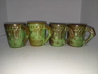 Circa 1930s Antique Frankoma Mug 7cl Mayan Prairie Green/Brown, Rare