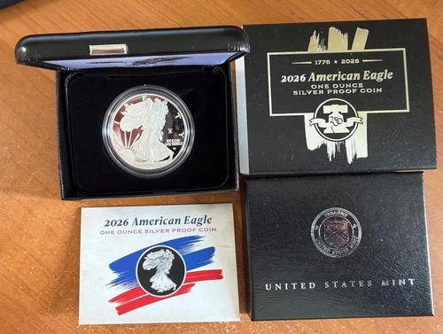 US Mint - 2026 American Eagle - One Ounce Silver Proof Coin - West Point (W)