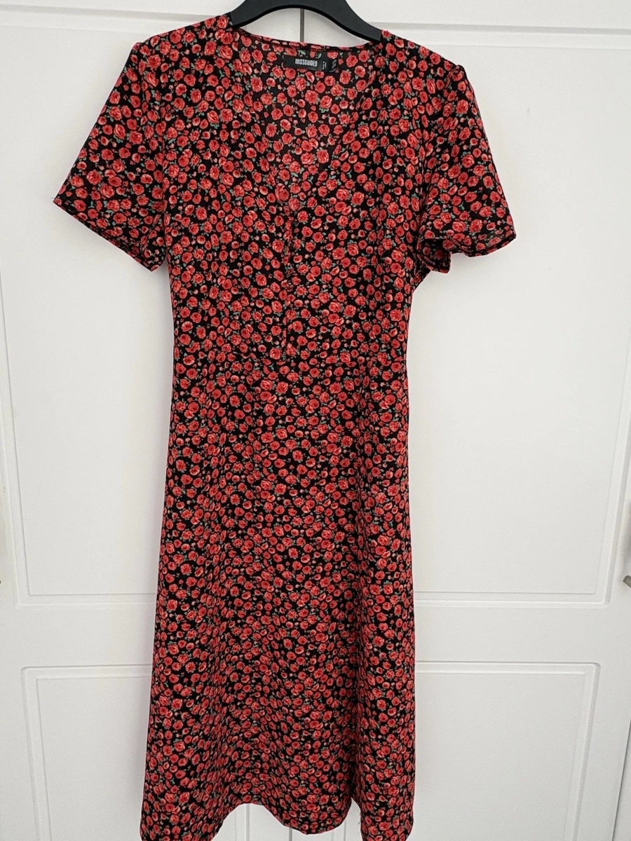 strapless open back dress Red White Blue Midi Dress – Shuggie & Co main image 1