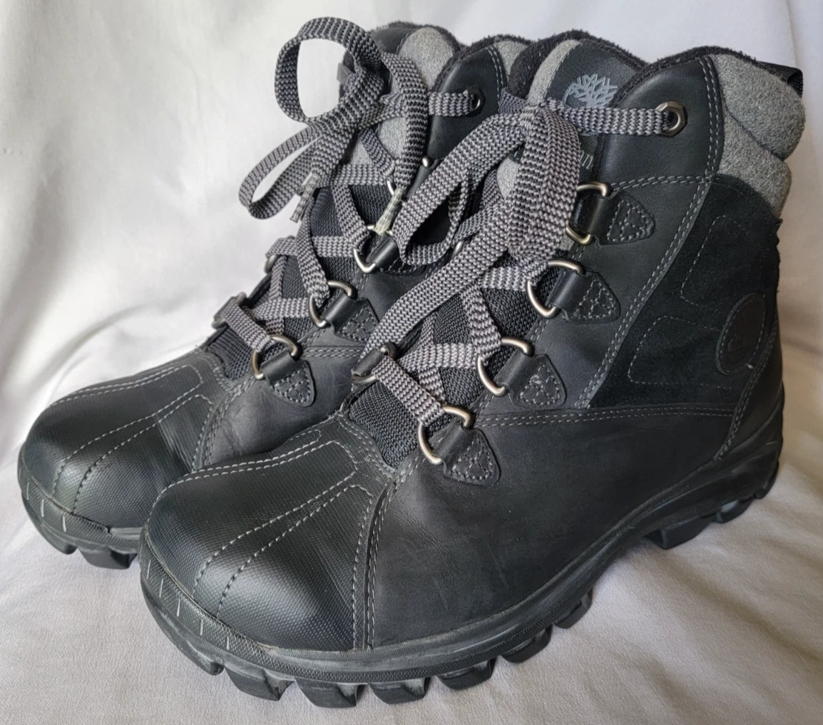 Timberland Black Waterproof Insulated Boots Mens Size 7.5 Hiking Work Chillberg