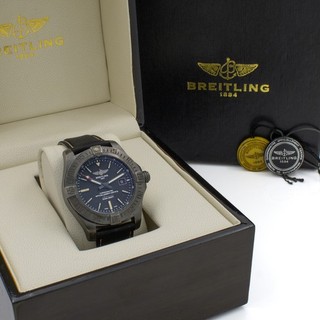 Men's Breitling Avenger Blackbird 44mm Ref. V17311 PVD Titanium Watch #W286795 1