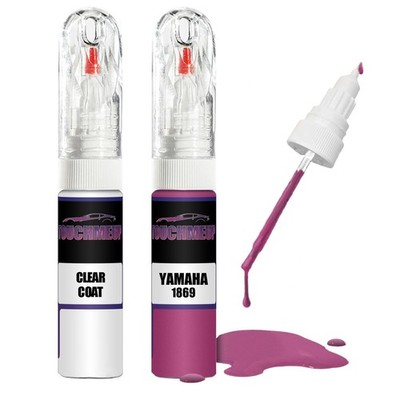 Lackstift für YAMAHA VIVID MAGENTA S2 1869 + Klarlack Pinsel Kratzer Fix Kit